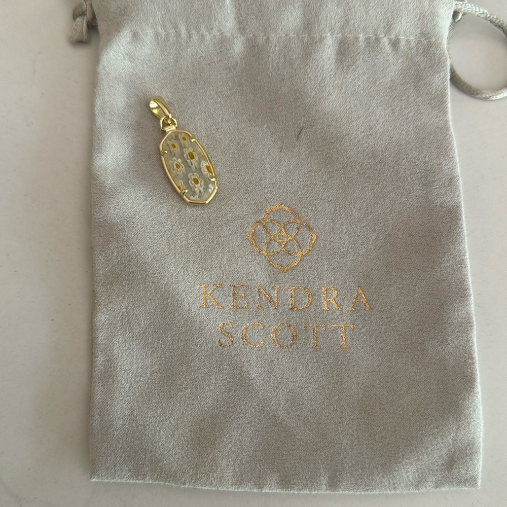 Kendra Scott Charm - Gold and Yellow Flowers